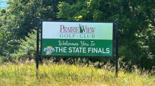 Welcome to the State Finals sign