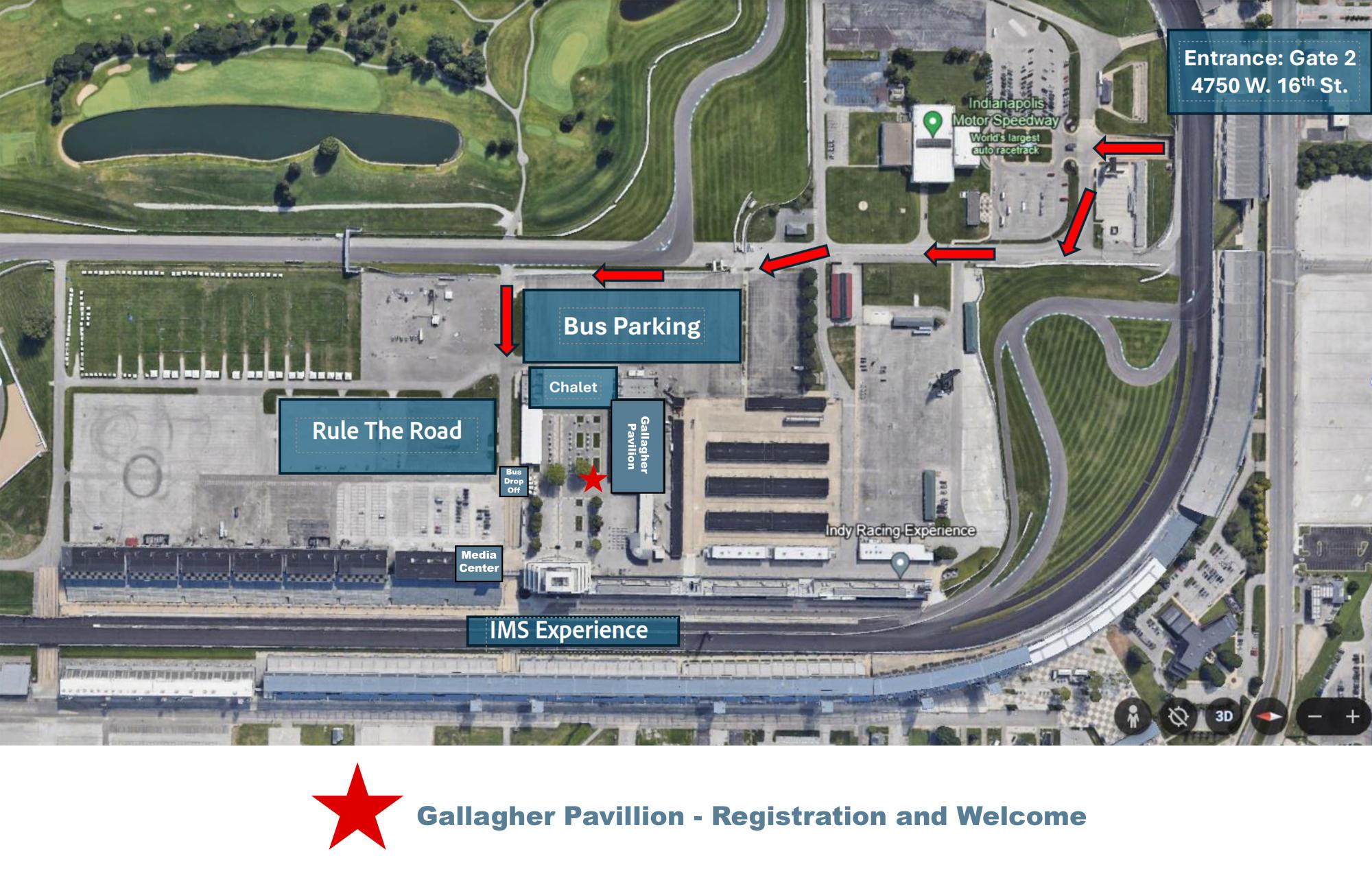 Indianapolis Motor Speedway Map