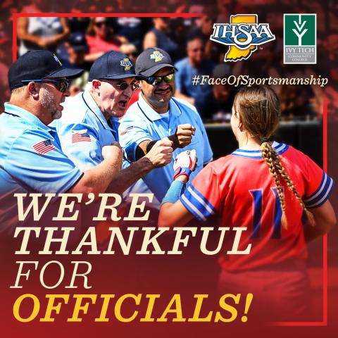 We’re Thankful for Officials!