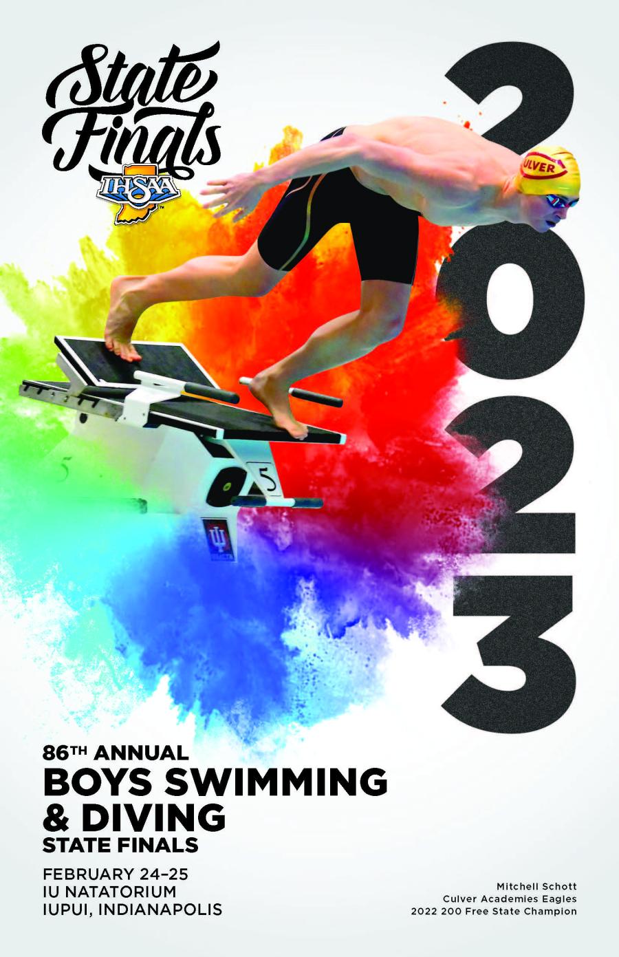 2022-23 Boys Swimming & Diving State Finals Program Cover